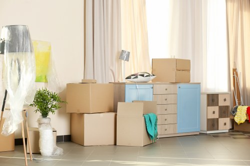 Organized household storage solutions in Eelpieisland living space