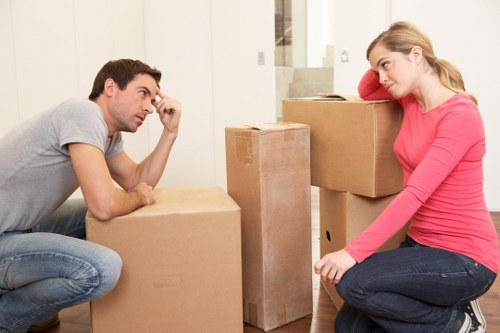 Careful fragile-item packing by professionals in Eelpieisland
